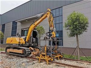 Ballast Tamping Machine Rail Road Tracked Excavator