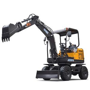 EXCAVADORA DE RUEDAS JG30S 3TON PEQUEÑA EXCAVADORA