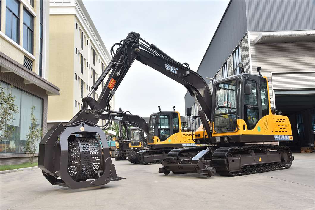 JG100L Railway Excavator with sleeper changer