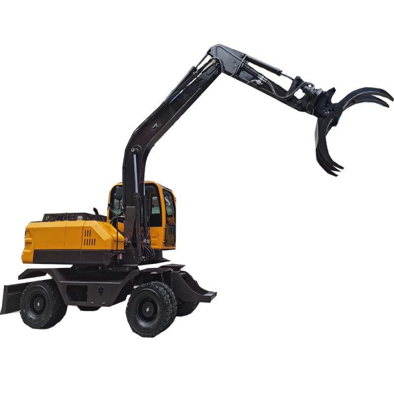 Handling Excavator Material Lifting Equipment with Grab Bucket