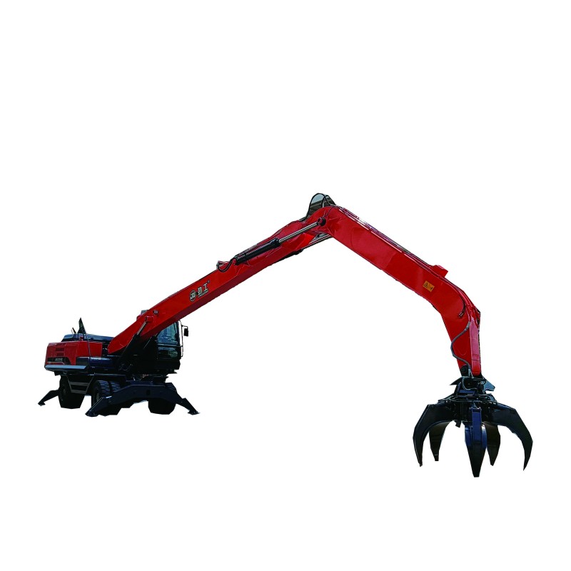 Claw Grab Machine Grapple Excavator Loads Recycled Metal