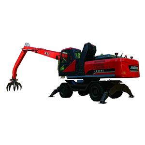 Claw Grab Machine Grapple Excavator Loads Recycled Metal