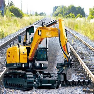 Railway Track Batchers Train Rail Machine Ballast Digger