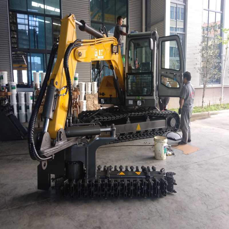 Railway Track Batchers Train Rail Machine Ballast Digger