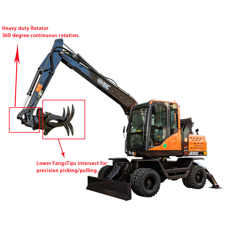 Sales Surge JingGong Machine Forestry Grapple Excavator Wood Grabber