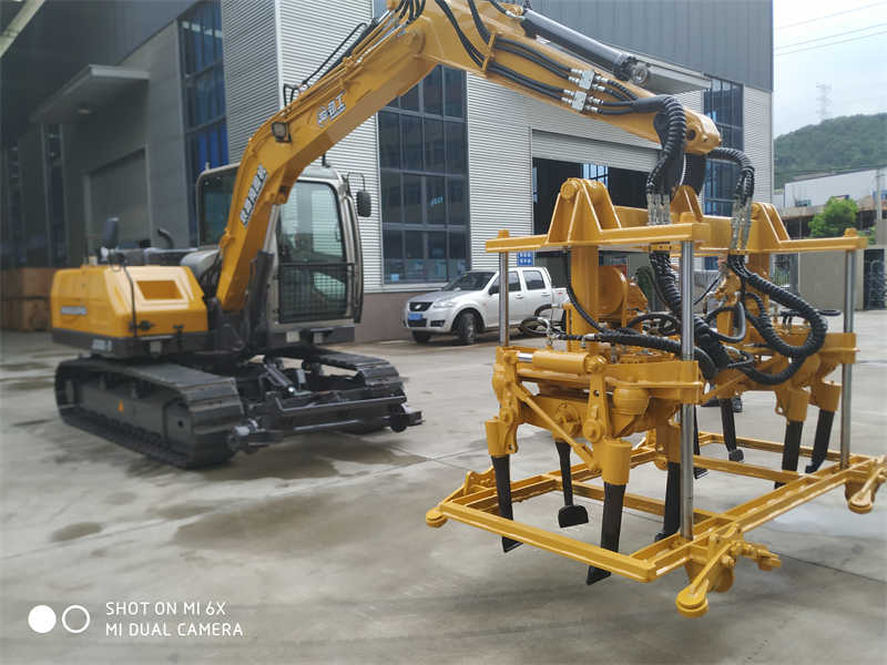 Máquina de estabilización de vías Máquina apisonadora de lastre Excavadora ferroviaria