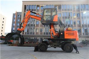 JG150S cotton harvest excavator grab 15 tons hydraulic wheel type