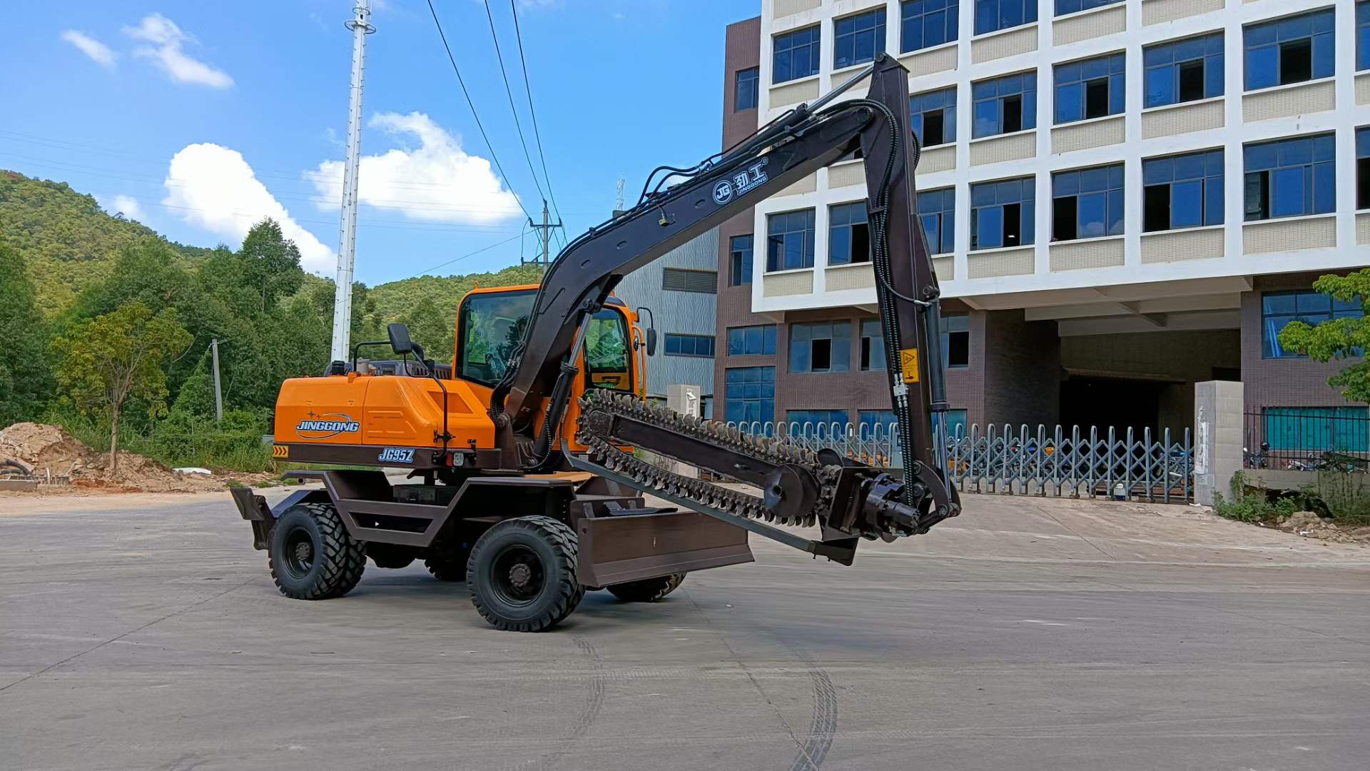 Jg Construction Excavator Ditch Clearing Machine Dig Out Equipment