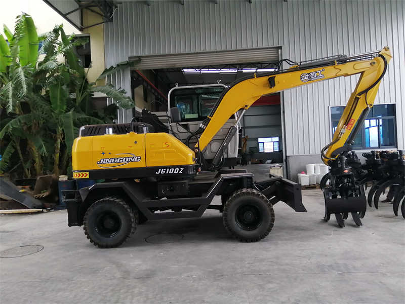 Forestry Excavator Grapple Machine Sugarcane Combine Harvester Picks Up