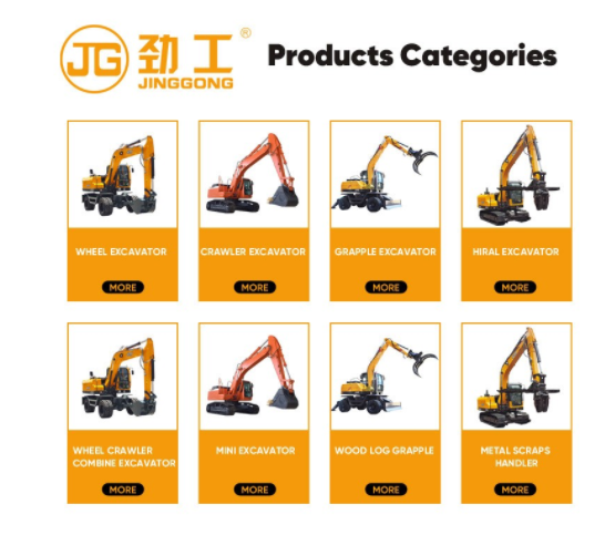 Optimized Design JING GONG Backhoe Loader Bucket Excavator For Sale