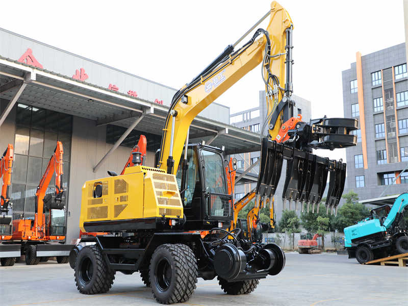 JG180S ISO-Certified Wheeled Excavator Railway Sleeper Installation Machine with Multi-Functional Attachments