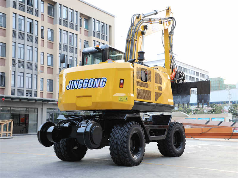 JG180S ISO-Certified Wheeled Excavator Railway Sleeper Installation Machine with Multi-Functional Attachments