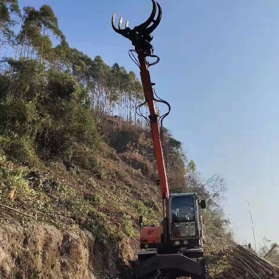 JG90Z Compact Hydraulic Grabber Excavator Multi-Functional Orange Peel Bucket for Urban Construction