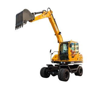 Modelo JG75S para Projetos de Paisagismo Escavadeira de Rodas Compacta Multifuncional