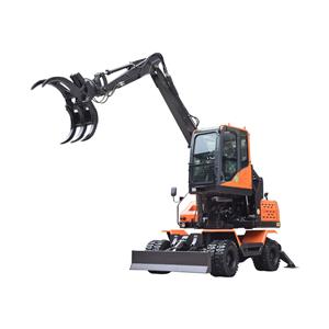 JG100Z Peralatan Penanganan Material Efisiensi Tinggi Roda Grapple Putar Ekskavator
