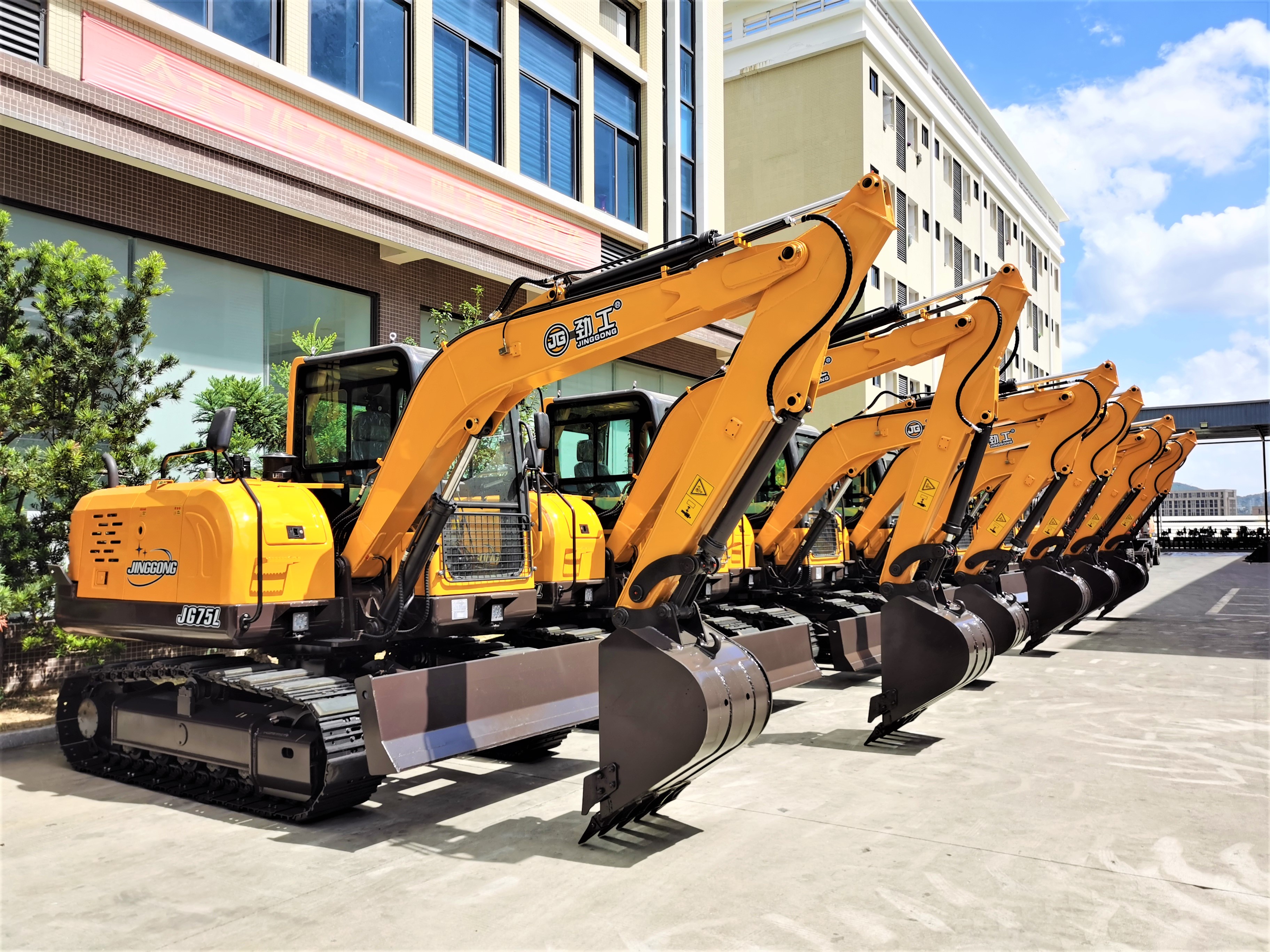 JG75L Low Emission Crawler Excavator for Sale CE Certified Hydraulic System