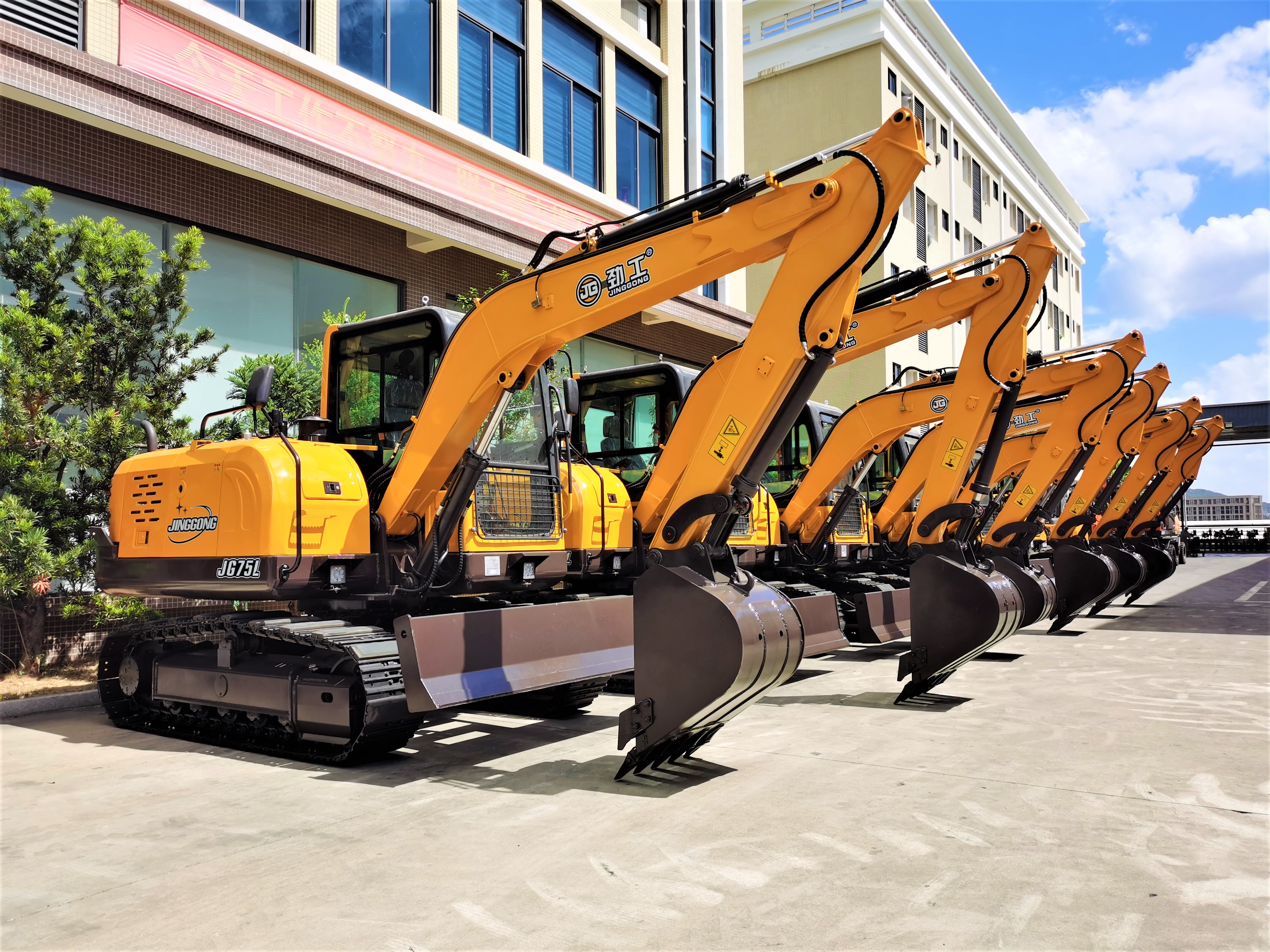 JG75L Low Emission Crawler Excavator for Sale CE Certified Hydraulic System