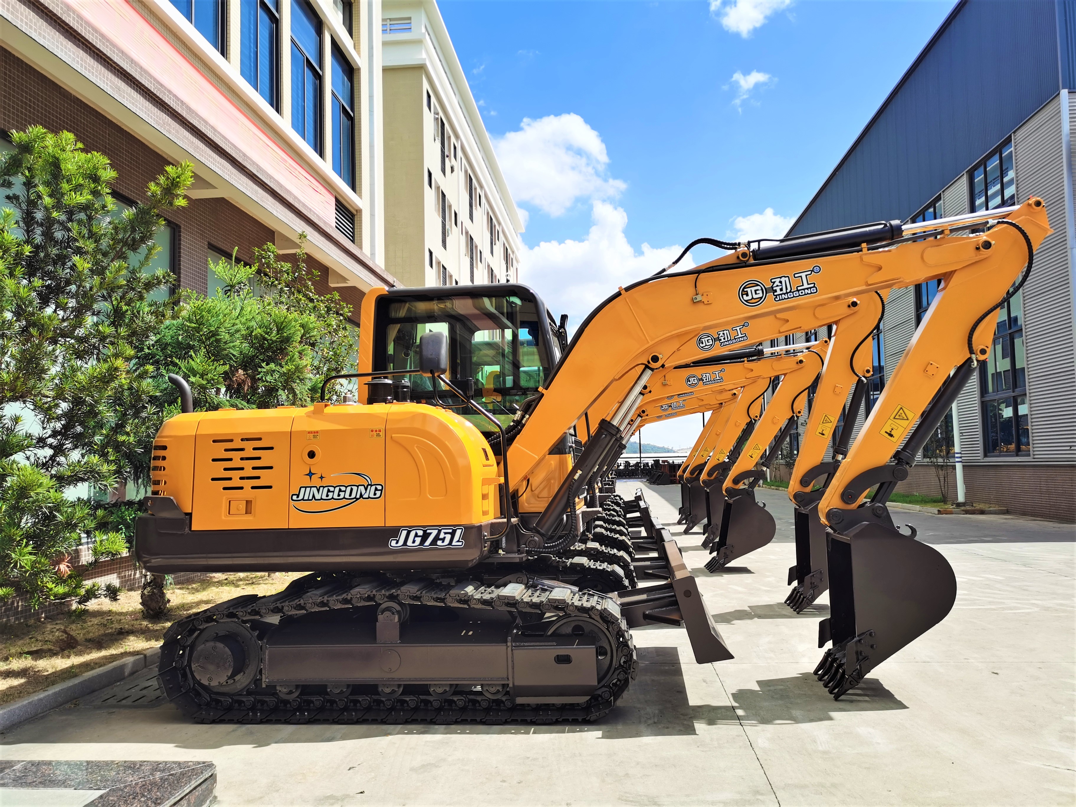 JG75L Low Emission Crawler Excavator for Sale CE Certified Hydraulic System