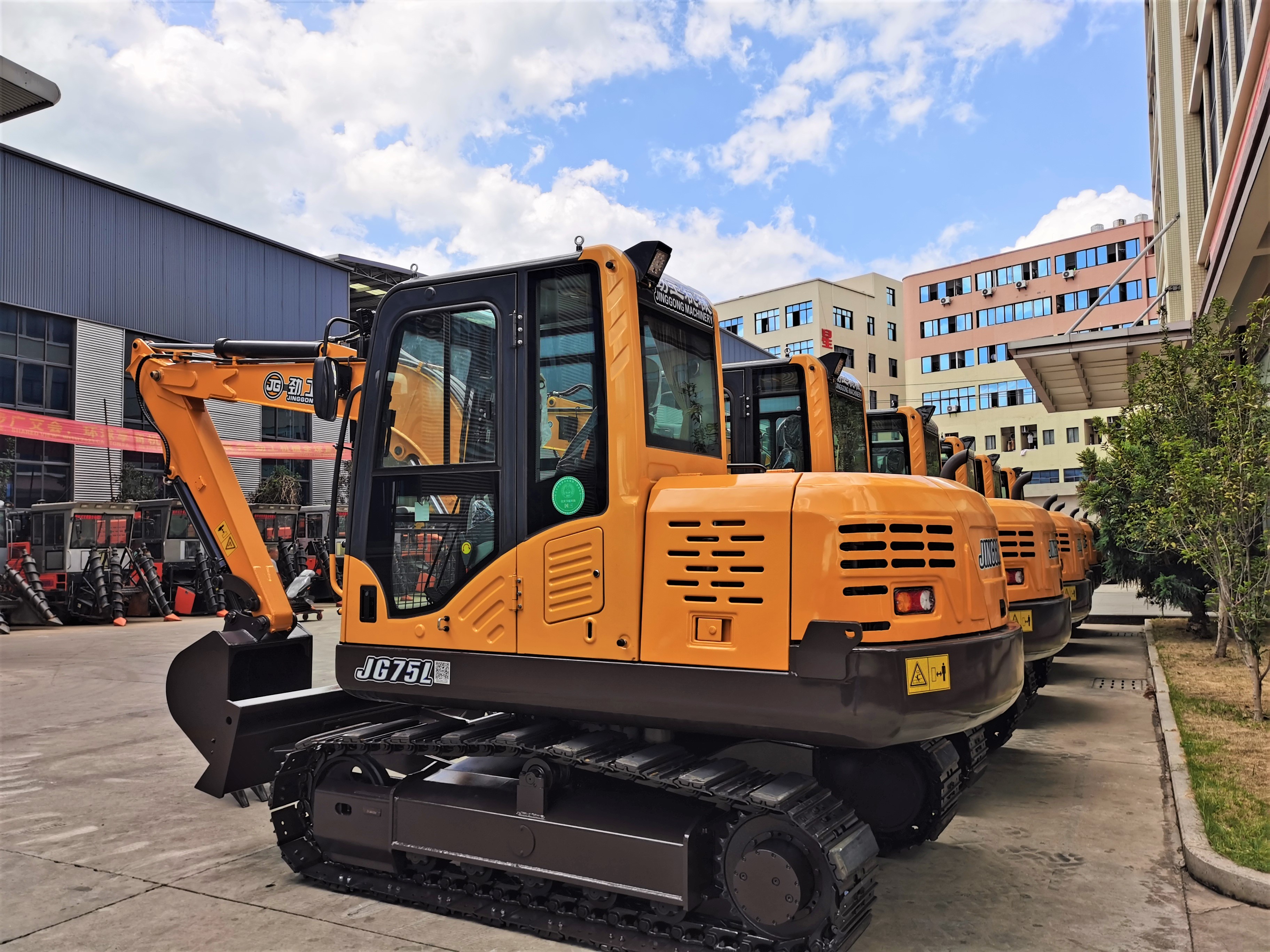 JG75L Low Emission Crawler Excavator for Sale CE Certified Hydraulic System