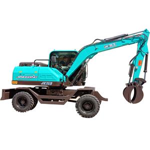 Ekskavator beroda JG75S memiliki pegangan rotasi 360