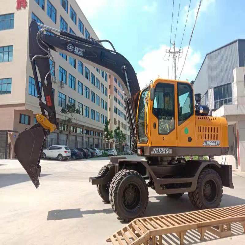 JG125S Wheeled Hydraulic Excavator - Urban Civil Engineering Solution