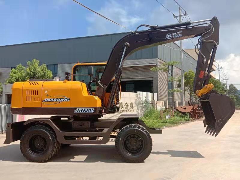JG125S Wheeled Hydraulic Excavator - Urban Civil Engineering Solution