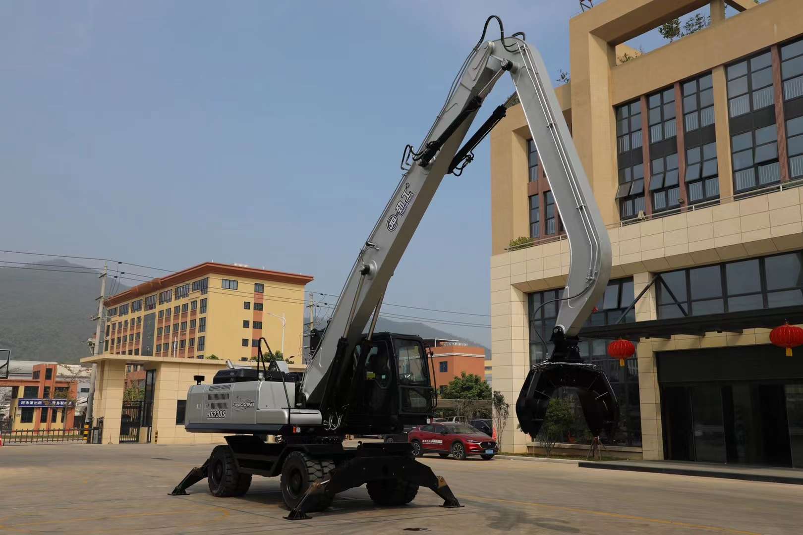 JG230L heavy grab excavator 23 tons crawler type material handling machine