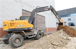 Global combat record of wheel excavator