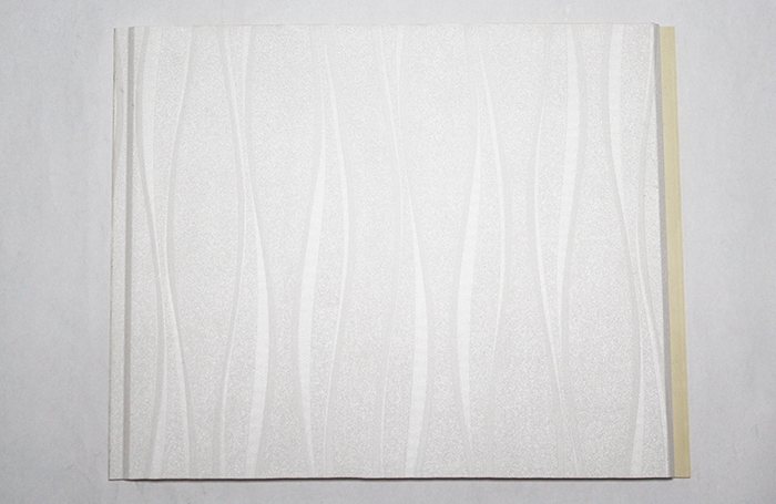 White wavy commercial vinyl wall panels