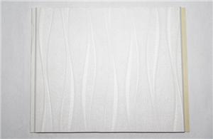White wavy commercial vinyl wall panels