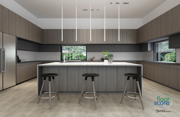 2019 new design kitchen SPC Flooring