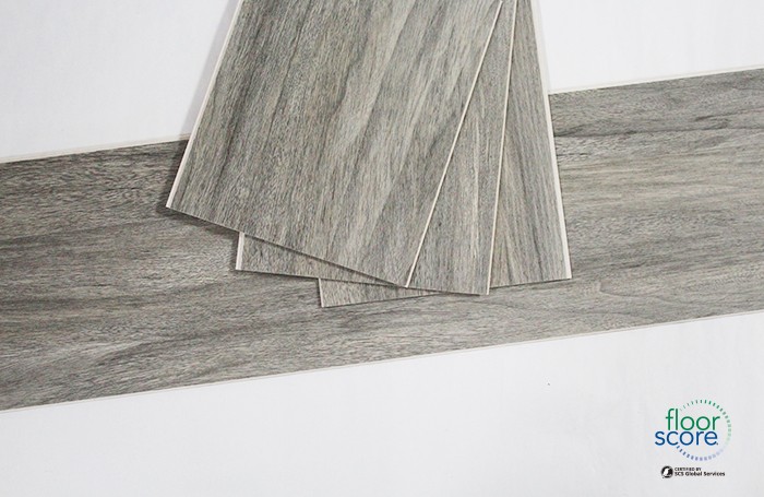 Dark Grey Vinyl Plank SPC Rigid Core Flooring