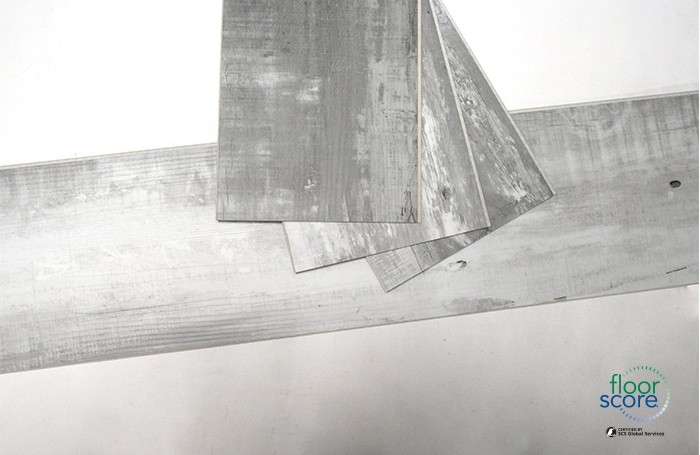 5.0mm Grey SPC Vinyl Sheet Click Flooring