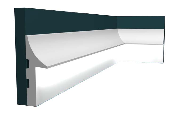 Modern custom High-end skirting baseboard Led Light Strip Skirting Board