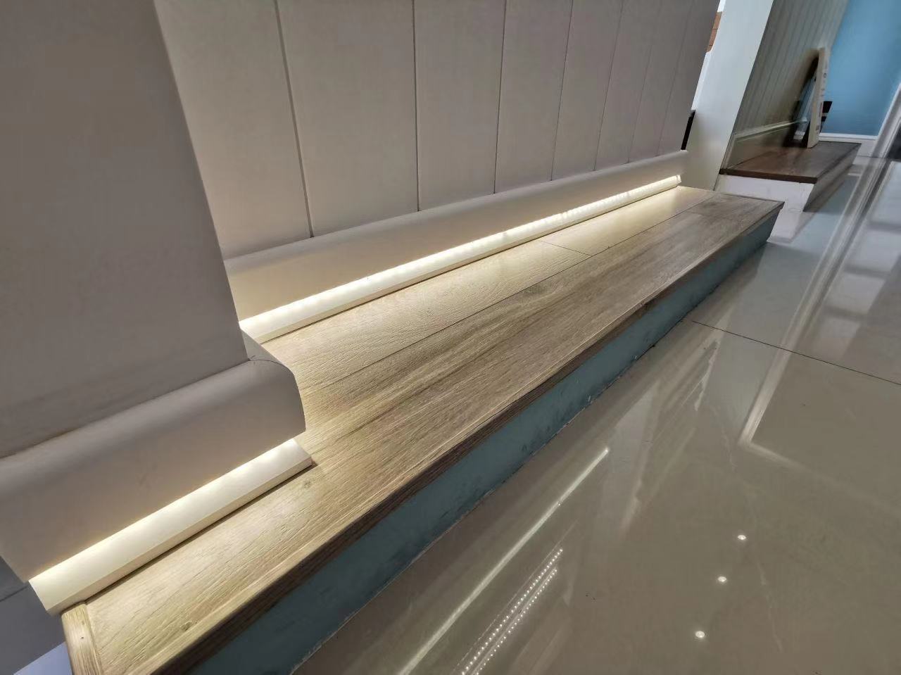 Modern custom High-end skirting baseboard Led Light Strip Skirting Board