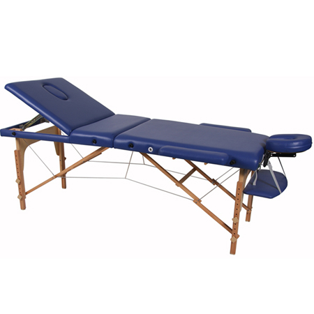 Wooden massage bed