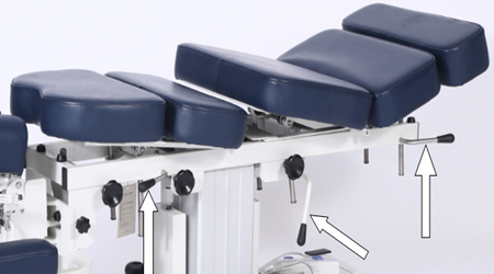 Electric chiropractic bed