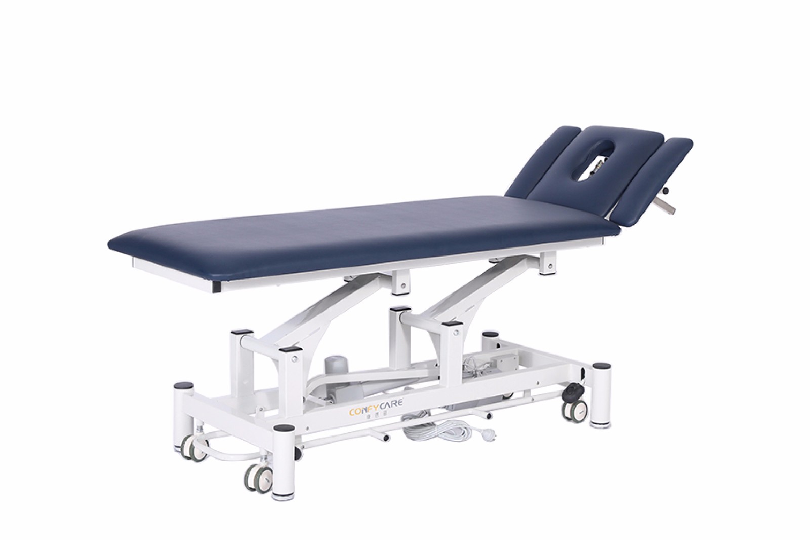 Lumbar traction bed