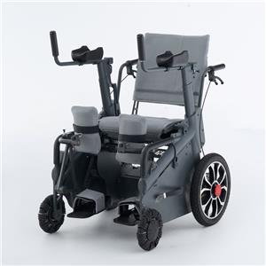 silla de ruedas de pie
