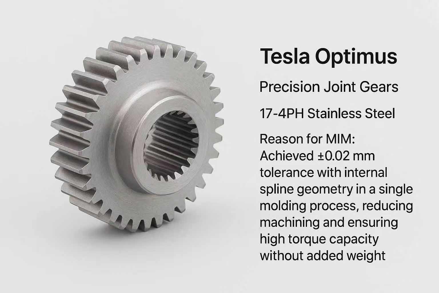 Metal Injection Molding for robotics