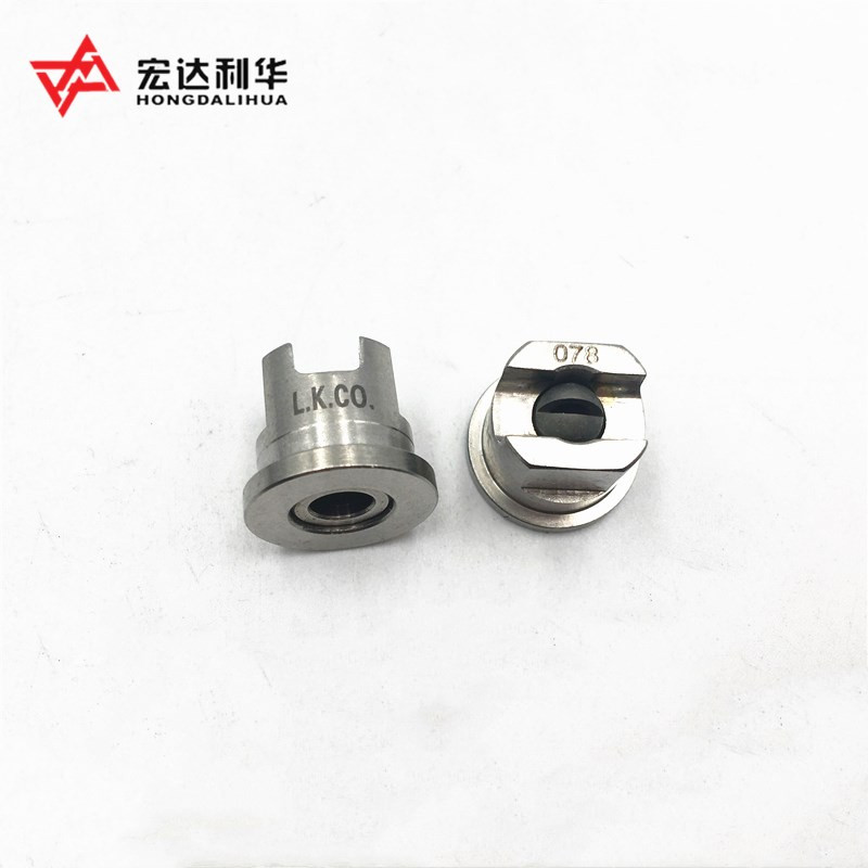 Tungsten Carbide Flat Fan Spray Tip Nozzles With High Resistance