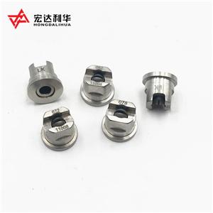 Tungsten Carbide Flat Fan Spray Tip Nozzles With High Quality