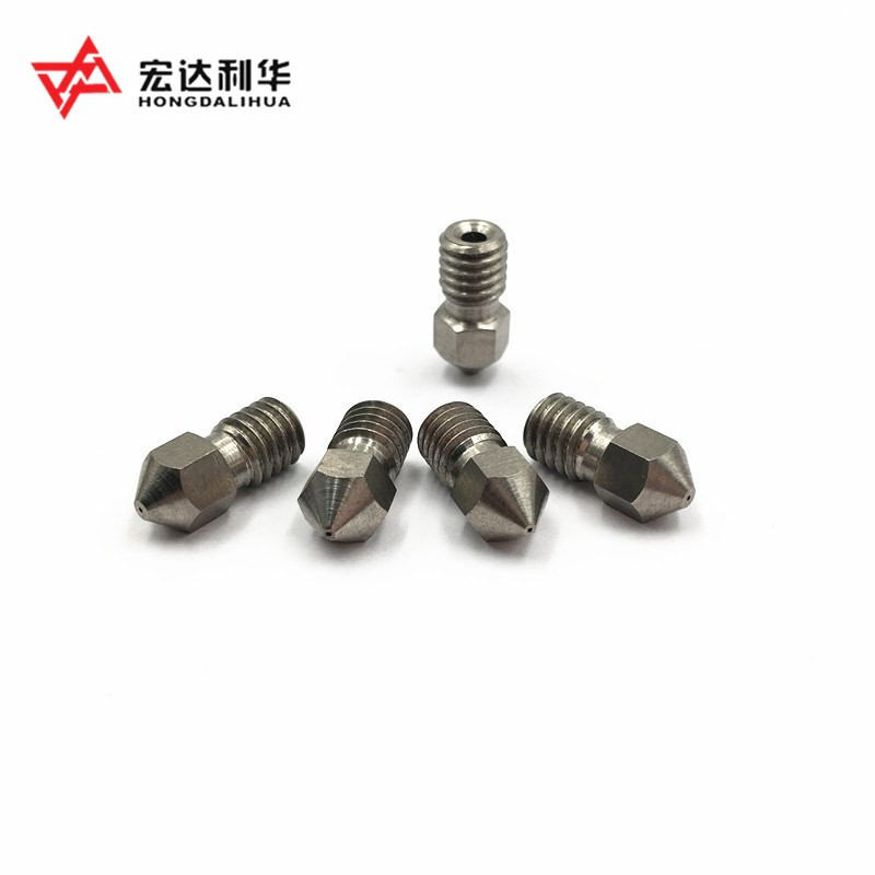 3D Printer Tungsten Nozzle With High Hardness HRA89 Orificial 0.4mm