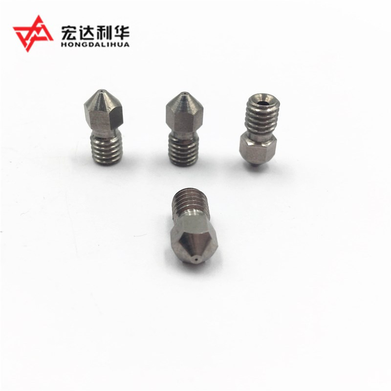 High Density Alloys Carbide Nozzle for 3D Printing M6 thread