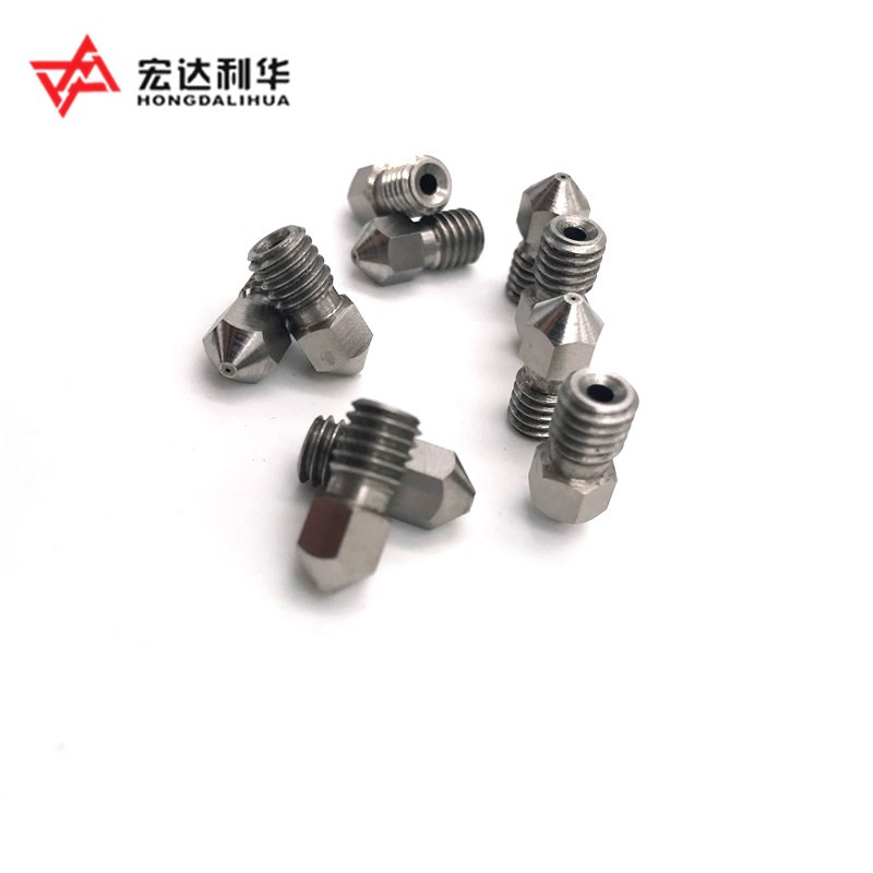 Cemented Carbide 3D Printing Nozzle With 0.4mm Hole Filement 1.75mm
