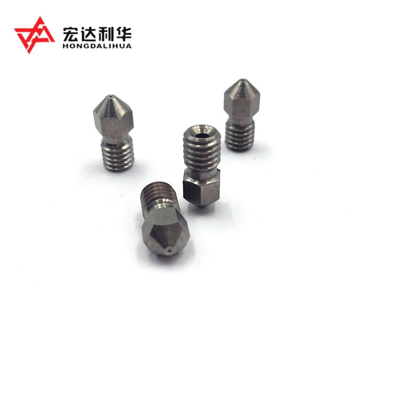 Cemented Carbide 3D Printing Nozzle With 0.4mm Hole Filement 1.75mm