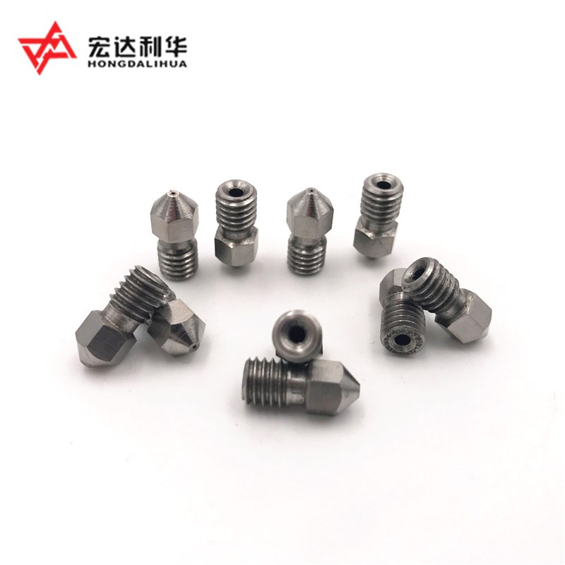 Well resistance Tungsten 3D Printer nozzles with 0.4mm filament & M6 thread