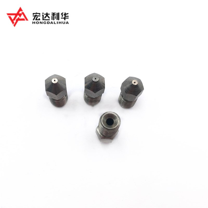 High Purity Tungsten Carbide HRA89 3D Printer Extruder Nozzles With Different Orifice