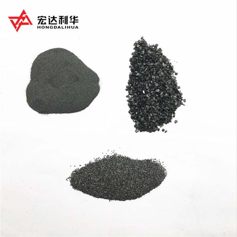 Well Resistance Black Silicon Carbide Crushed Grians Grits For Welding From Manufacturer