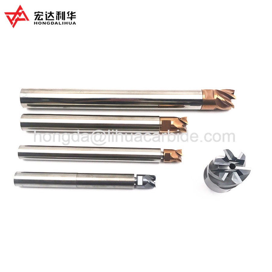 Tungsten Carbide Exchangeable End Mills Head solid modular heads with carbide shank